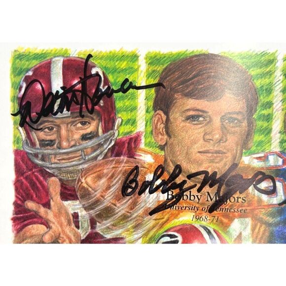 Legends Of SEC Football 2011 Atlanta Print Signed Complete 12 JSA Authentication - Picture 3 of 8